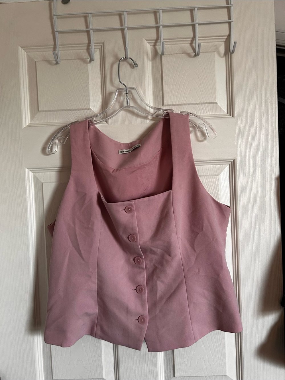 Abercrombie & Fitch Dusty Rose Button-Front Camisole